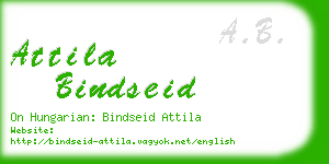 attila bindseid business card